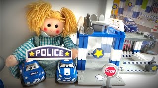 Видео для детей!Строим полицейский участок .cartoon for kids building police station with cars