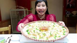 ĂN MẸT BÁNH BÈO LÀM TỪ BÁNH PHỒNG TÔM SIÊU DỄ LÀM TẠI NHÀ NGON TUYỆT