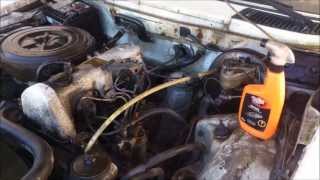 Jak umyć silnik za 15 zł - Mercedes Benz Kombi W123 1979 rok