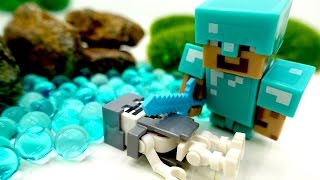 Секреты игры Майнкрафт - Свинозомби и Скелет испортили воду.