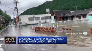 Banjir Jepang Tewaskan 59 Orang & 14 Orang Masih Hilang