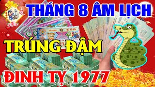 TỬ VI THÁNG 8 ÂM LỊCH TUỔI ĐINH TỴ 1977, Thần Tài Cho Lộc, Nổ Lô TRÚNG TO, TIỀN BẠC Ngập Nhà GIÀU TO