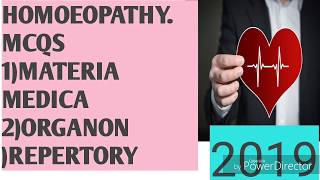 HOMOEOPATHY  MCQS....Materia,Organon,Repertory