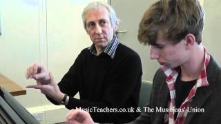 Piano Lesson: John Gough 1 Finger Staccato and Wrist Staccato