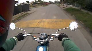 Honda CD 70 - 1978 on board camera in requinoa chile