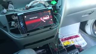 PIONEER AVH-200BT DVD RECEIVER bypass install.