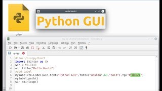 Develop simple Python GUI in Linux Desktop