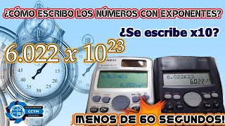 ???? ¿Cómo introducir los números con exponente calculadora? | Calculadora científica | Shorts