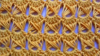 CROCHET TUTORIAL: HOW-TO MAKE THE PEACOCK EYE or BROOMSTICK LACE STITCH - PART ONE