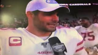 Jimmy Garoppolo post game interview