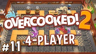 Overcooked 2 - #11 - ONLY CONVEYOR BELTS?! (4 Player Gameplay)