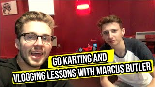 GO KARTING AND VLOGGING LESSONS WITH MARCUS BUTLER | GeorgeMasonTV
