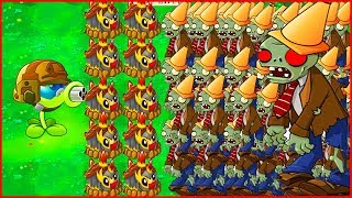 Очень МНОГО ЗОМБИ Растение против зомби С Сложным Модом  Plants vs zombies Hard mod