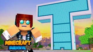 Minecraft Survival #14 - TORRE DOS JOVENS TITÃS DE DIAMANTE !!