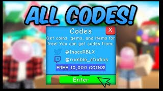 *NEW* ALL WORKING BUBBLE GUM SIMULATOR CODES! (Roblox Bubble Gum Simulator)