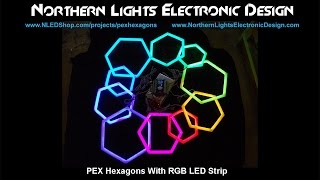 PEX Hexagons With RGB LED Strip By NLED