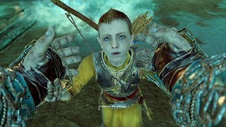 God of War 4 2018 Flying Ship & Escape From Helheim No Damage Walkthrough Part 52 PS4 PRO