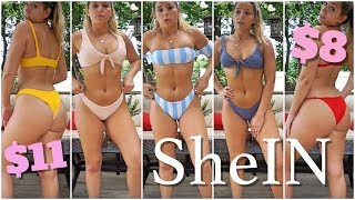 HUGE SHEIN TRY ON BIKINI HAUL | $8 AFFORDABLE SWIMWEAR