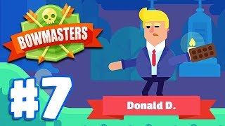 DONALD TRUMP CHARACTER | Bowmasters - Multiplayer Game Part 7 | All Characters Unlocked