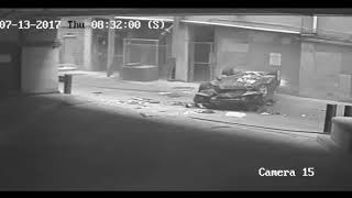 Video shows car's 7-story fall from Texas parking garage