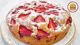 САМАЯ ВКУСНАЯ КЛУБНИЧНАЯ ШАРЛОТКА | Ягодный Пирог с Клубникой | Клубничная Шарлотка в духовке