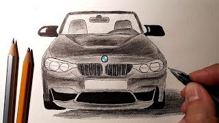 Как нарисовать БЕХУ, BMW M4 #drawingsforbeginners