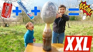 CHALLENGE COCA-MENTOS GÉANT BALLON EXPLOSION !!! - EXPÉRIENCE XXL