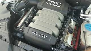 AUDI A5 V6 3.2 (CALA) - работа двигателя на горячую