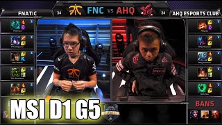 Fnatic vs ahq e-Sports Club | MSI Group Stage Day 1 Mid Season Invitational 2015 | FNC vs AHQ MSI