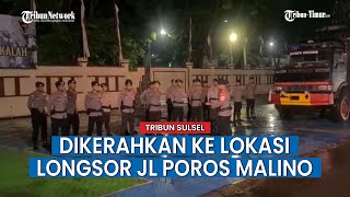 2 Tim SAR Brimob Polda Sulsel Dikerahkan ke Lokasi Longsor Parangloe Gowa
