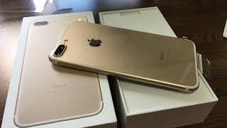 iPhone 7 Plus Gold 128gb Unboxing