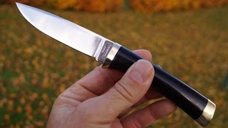 猟刀 Browning 3718 Ebony Utility Knife Hattori Seki Japan Hunting Messer vintage Gil Hibben