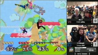 SSC16 - Mang0 + S2J vs aMSa + Mr. ii - Winners Melee