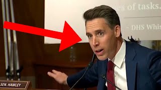 Hawley Gets HUMILIATED Big Time In Senate Hearing