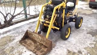 Погрузчик полноприводной, обзор. Homemade Tractors. Tractoare.