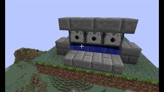 【minecraft】　超強力!!!簡単三方向連射式TNTキャノンの作り方