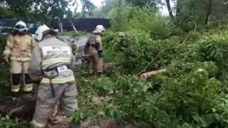 Ликвидация последствий урагана в Свердловской области — видео