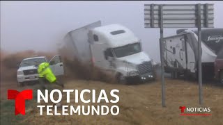Mal tiempo provoca accidente múltiple en Texas | Noticias Telemundo