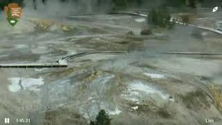 Yellowstone - Giantess Geyser Changed!  12 October 19