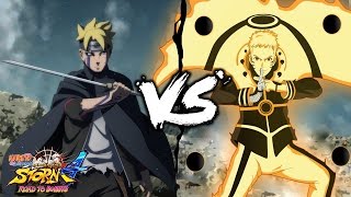 Cursed Byakugan Adult Boruto vs Bijuu Hokage Naruto - Naruto Ultimate NInja Storm 4 Road to Boruto