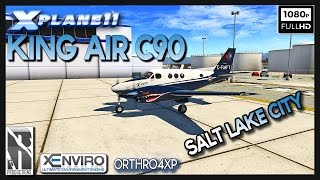 X-PLANE 11 | LIVE | GORGEOUS SALT LAKE | ORTHO4XP + GTN 750