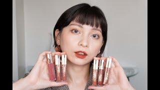 試色影片｜Beauty｜唇釉｜夏慕MuMu ｜1028唇釉 來試色 唇迷心竅好色唇釉 心得 無濾鏡試色