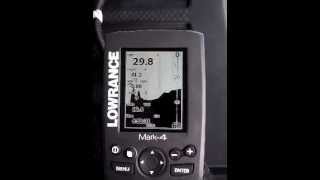 Settings Lowrance Mark 4 depth finder