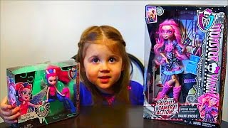 Обзор кукол Viperine Gorgon and Pyxis Prepstockings Monster High Review dolls