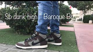 Supreme Nike SB Dunk High “ Baroque Brown “ Review + on Feet