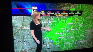 LOCAL WEATHER GIRL, DROPS THE "P" WORD, TRIES TO SAY PUSHING, BUT LETS IT SLIP OUT!!!!!!!