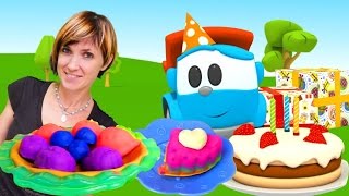 Видео для детей. Веселая Школа. Готовим тортик для Левы.