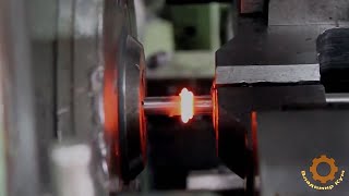 Amazing manufacture of car engine parts. Valve