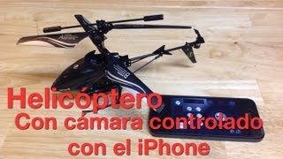 Helicóptero Espía con cámara controlado con dispositivos iOS