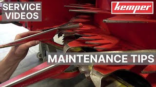 Kemper header maintenance tips